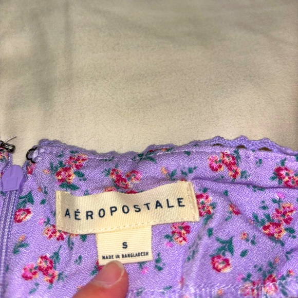 Purple Floral Skirt - Picture 2 of 3